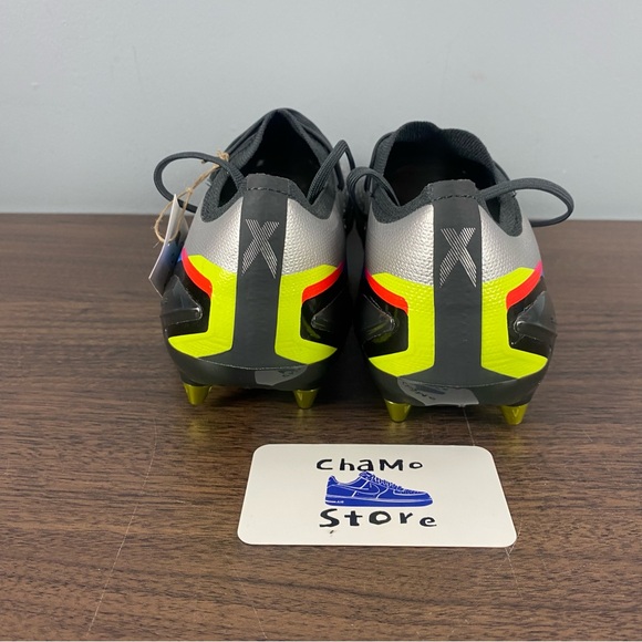 adidas soccer Silver Athletic Shoes with Multicolor Stripes main image 4